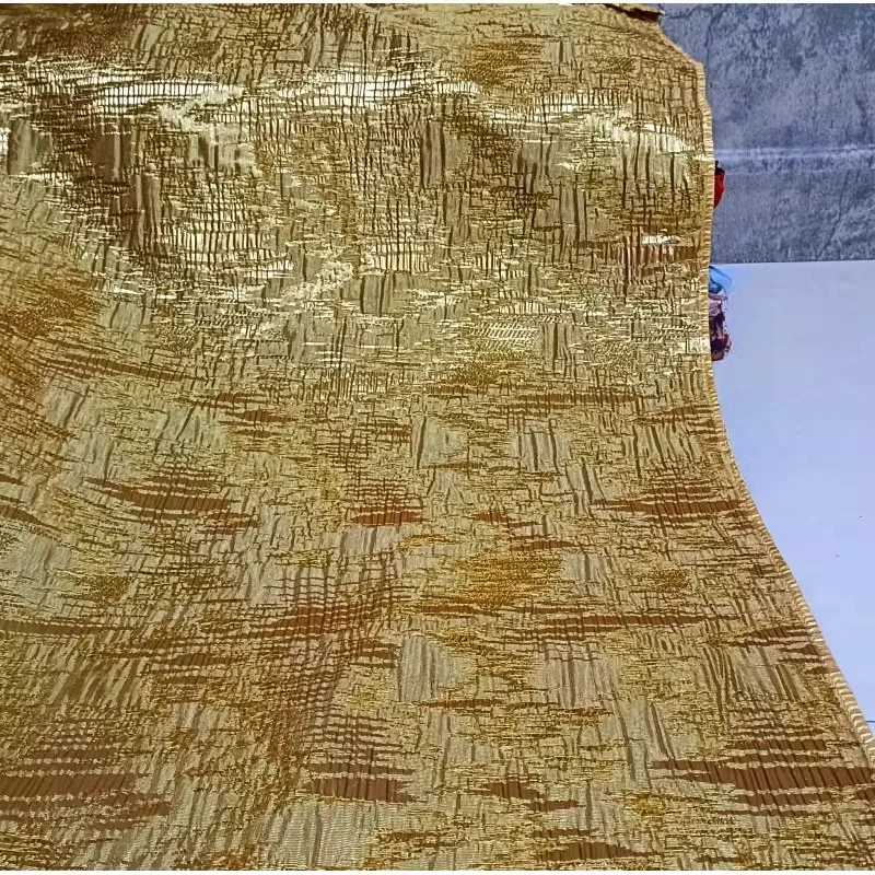 الذهب القديم الفاخرة الرجعية الجاكار النسيج لملابس خارجية تنورة مصمم الأقمشة الإبداعية بواسطة ساحة القماش Diy بها بنفسك الخياطة القماش
