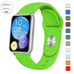 Silicone watchBands For Huawei Watch FIT 2 Strap Smart watch Wristband Correa women Sport Bracelet huawei fit2 Belt Accessories