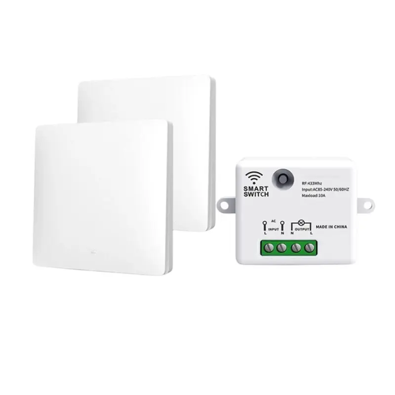 abmr-rf-433mhz-スマートワイヤレスセルフパワースイッチリモコン防水配線不要インストールスマートリモートホーム