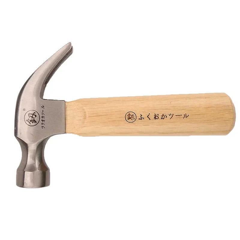 Mini Claw Hammer Household Manual Commonly Used In Woodworking Knock Out Nails Wooden Handle Small Hammer High Carbon Steel