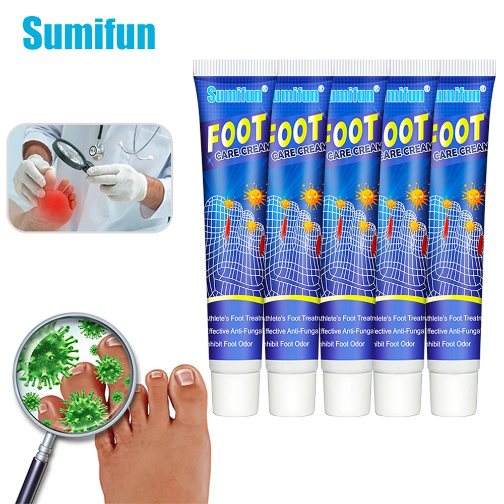 

1/2/3/5 Sumifun Foot Care Cream Treat Feet Odor Blisters Peeling Beriberi Anti-Itching Ointment Bad Feet Antibacterial Plaster