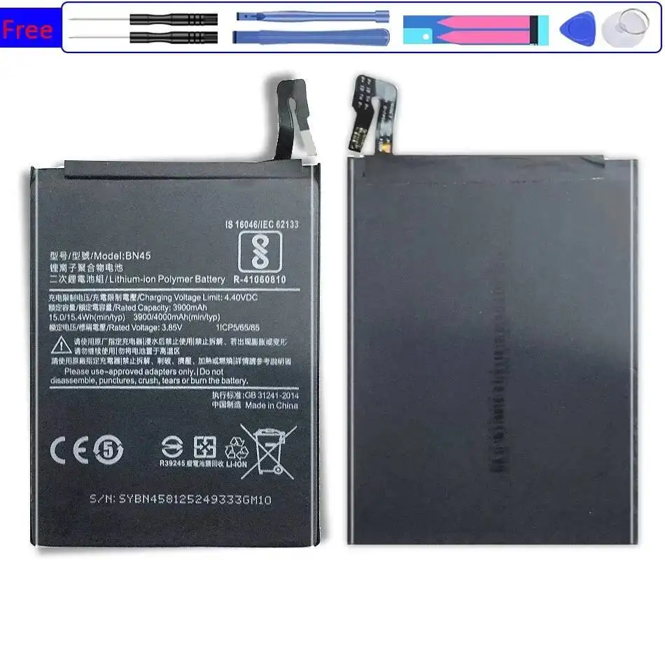 

Mobile Phone Battery 4000Mah Fast Charging For Xiaomi Redmi Note 5 BN45