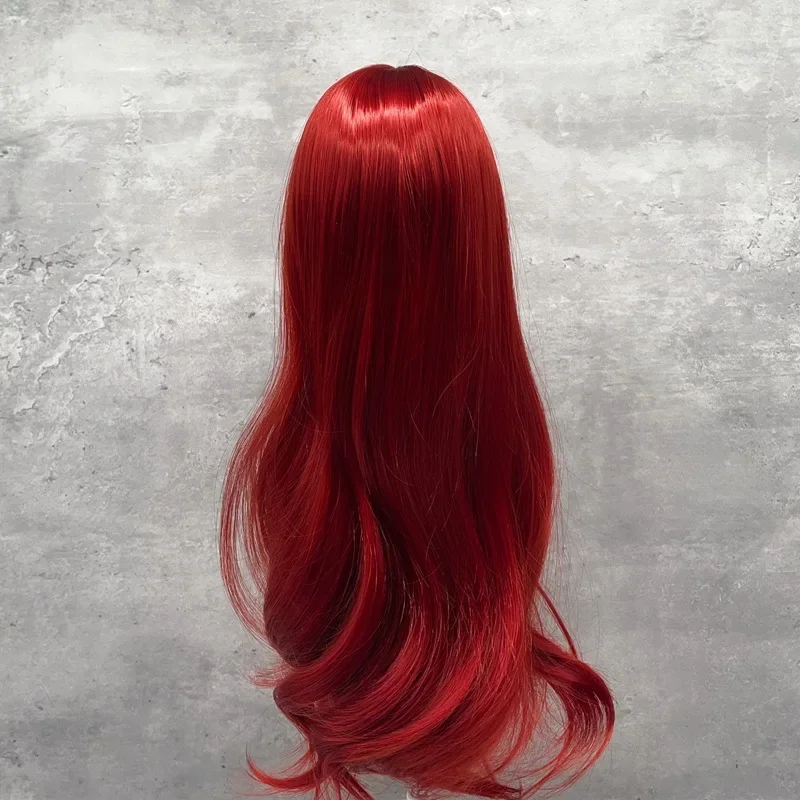 1/6 1/4 1/3 BJD Wig Accessories Soft silk Long Curl Hair White/ Red Wig for 30cm Doll