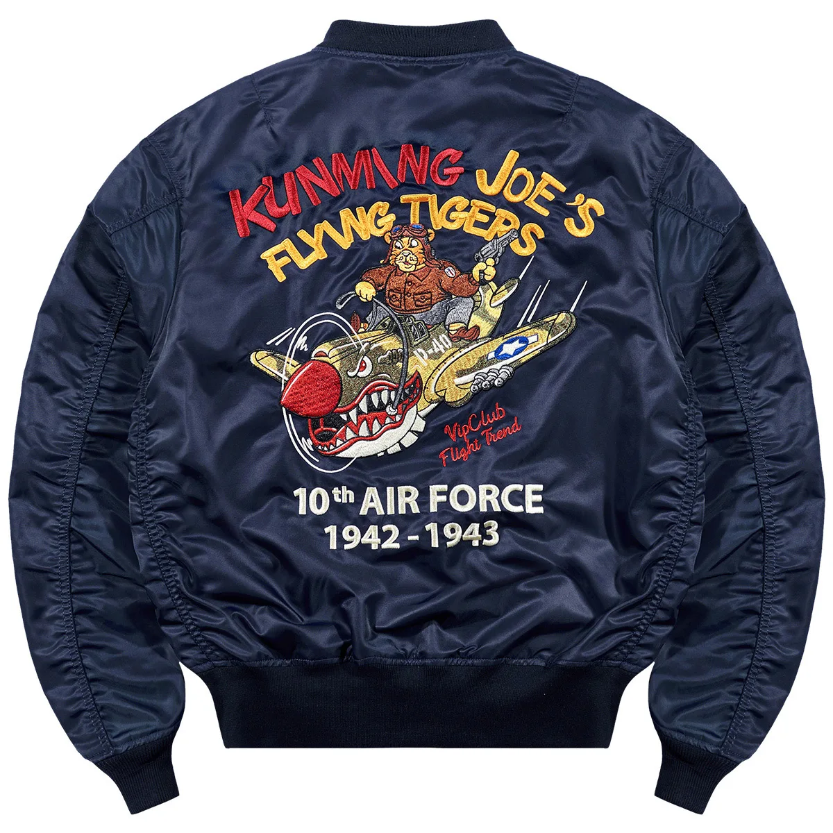 

Мужская куртка-бомбер VIP American Style с вышивкой, весенне-осенняя, свободного кроя, в стиле рабочей одежды, модная брендовая верхняя одежда