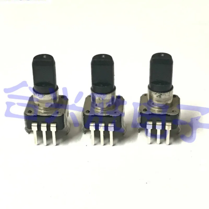 1PCS EC09 Small Type Rotary Encoder With Push Button Switch 12 Positioning Shaft Length 14MM