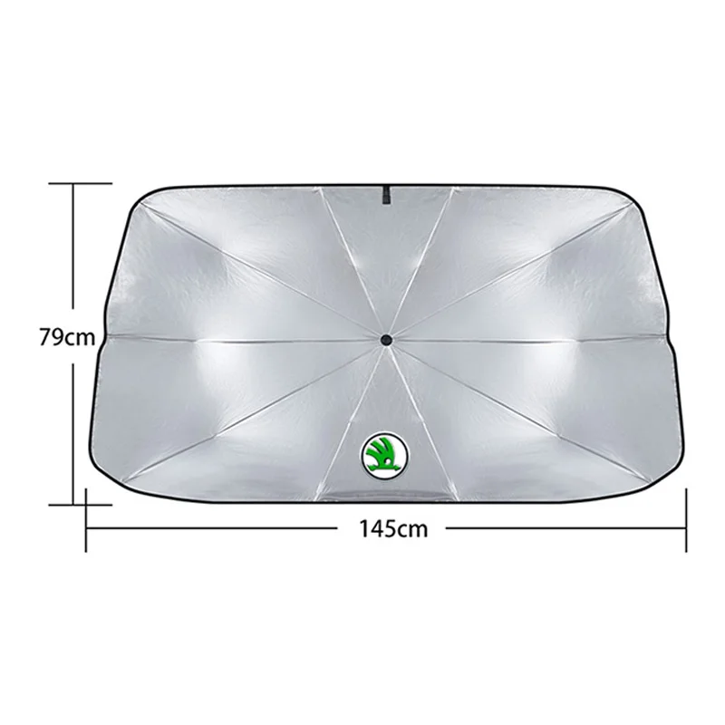 Car Windshield sunshade Umbrella Car Accessories For Skoda Octavia Roomster Fabia Rapid Scala Superb Karoq Kodiaq Kamiq Citigo