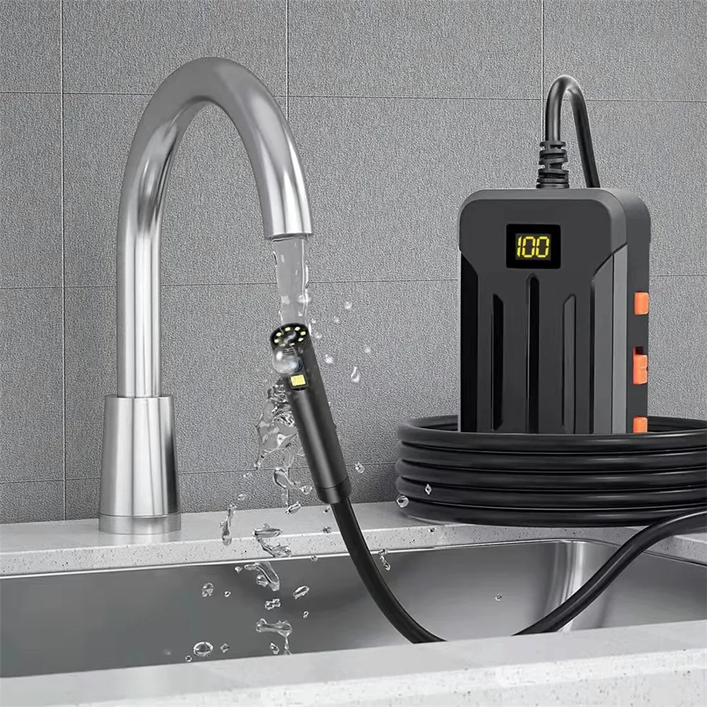 8 مللي متر عدسة مزدوجة الرؤية الجانبية والرؤية الأمامية واي فاي المنظار مقاوم للماء IP66 CMOS Borescope التفتيش كاميرا مجهر رقمي #6