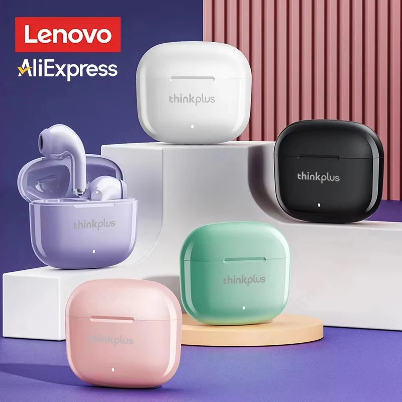 Audífonos Inalámbricos Originales Lenovo LP40 Pro TWS, Música HiFi, Bluetooth 5.3, Audífonos Deportivos, Larga Duración, Control de Llamadas HD