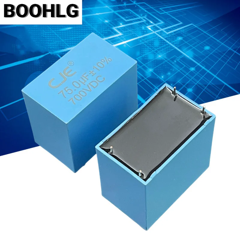 2pcs CJE 75UF 700V Platinum Machine Breaker Inverter Non polarizing Film Capacitors