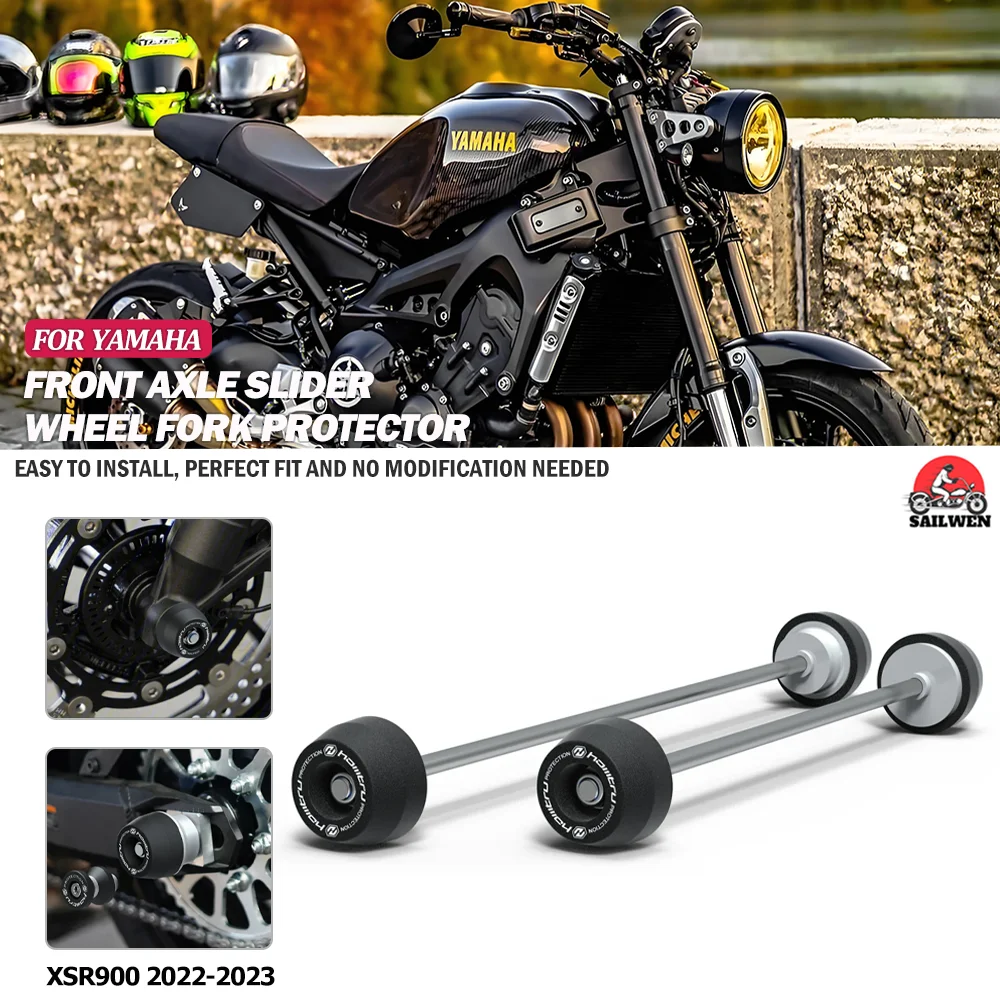

For Yamaha XSR900 Front Rear wheel Spindle Crash Protection 2022-2023