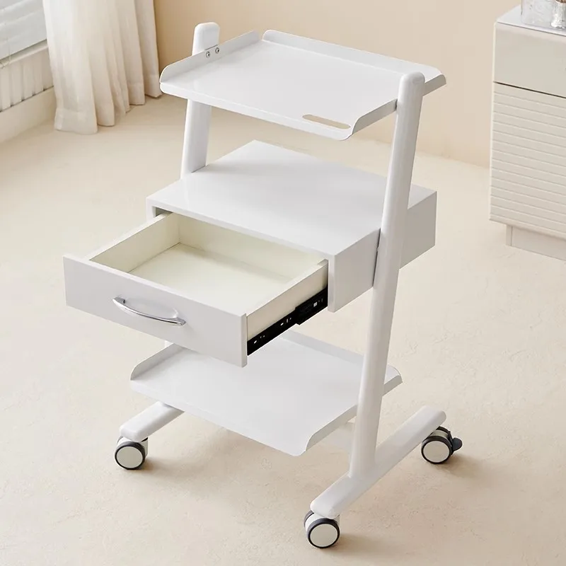 ！@Modern Design Heavy-Duty Wood Beauty Machine Trolley for Salon Spa Hospital Dental Clinic School Use