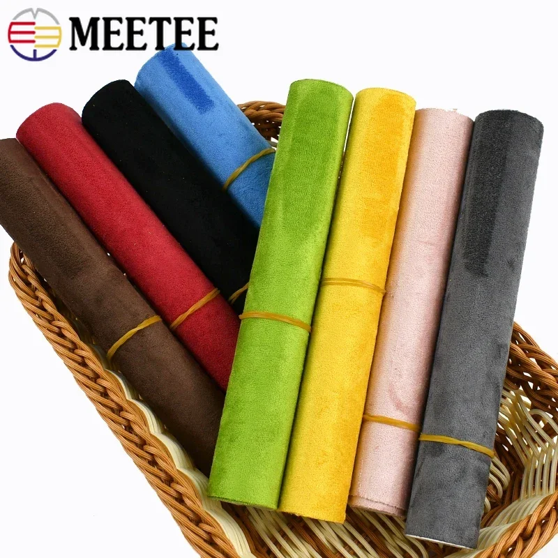 Meetee 20*30/70cm Suede Self-adhesive Fabric Stretch Cloth for Car Interior Repair Patch Adhesive Velvet Fabrics DIY Accessories