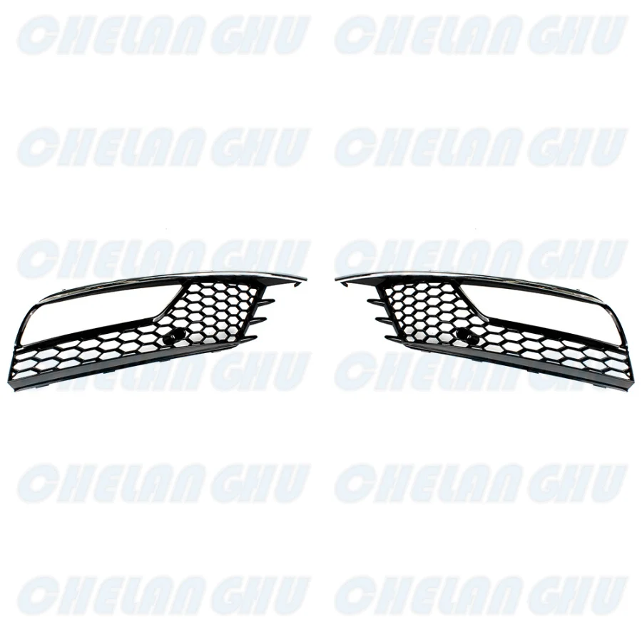 For Audi A3 sedan 2013 2014 2015 2016 2017 1 Pair Front Bumper Fog Lights Lamp Grille Cover Car accessories