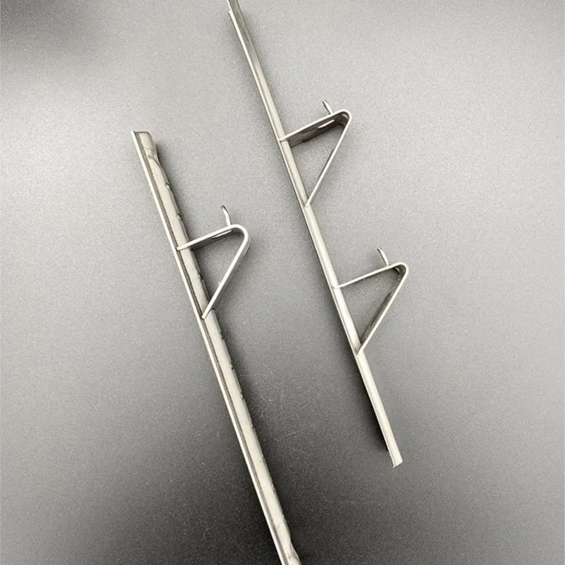 Refrigerator Buckle Compartment Rack Stainless Steel Clip Refrigerator Display Cabinet Thickened Buckle Freezer Accessories