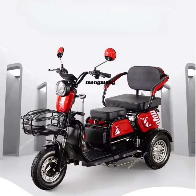 800W electric tricycle  small scooter three-seat adjustable electric tricycle