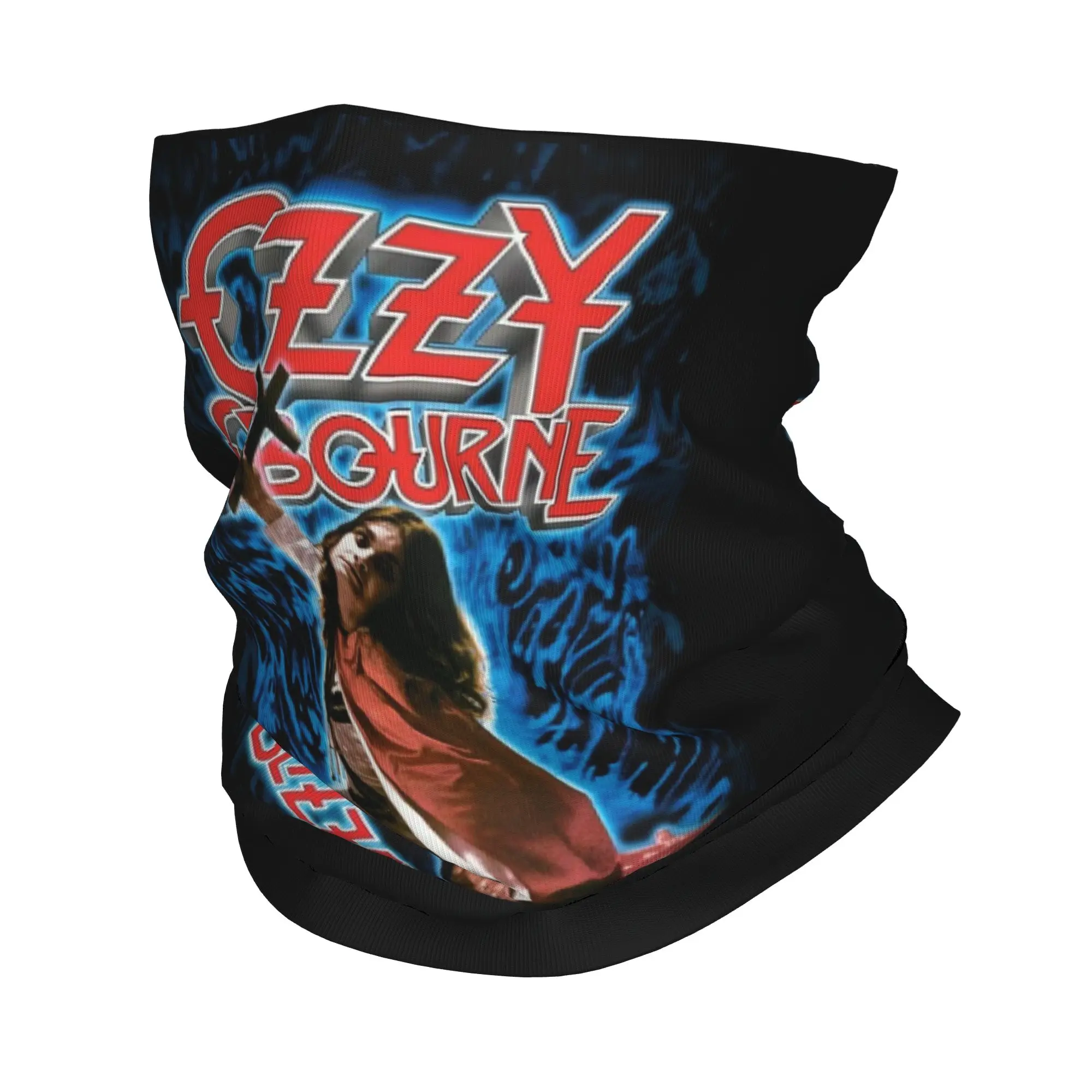 

Custom Ozzy Osbourne Prince Of Darkness Bandana Neck Gaiter for Hiking Hunting Wrap Scarf Heavy Metal Band Rock Headband Warmer