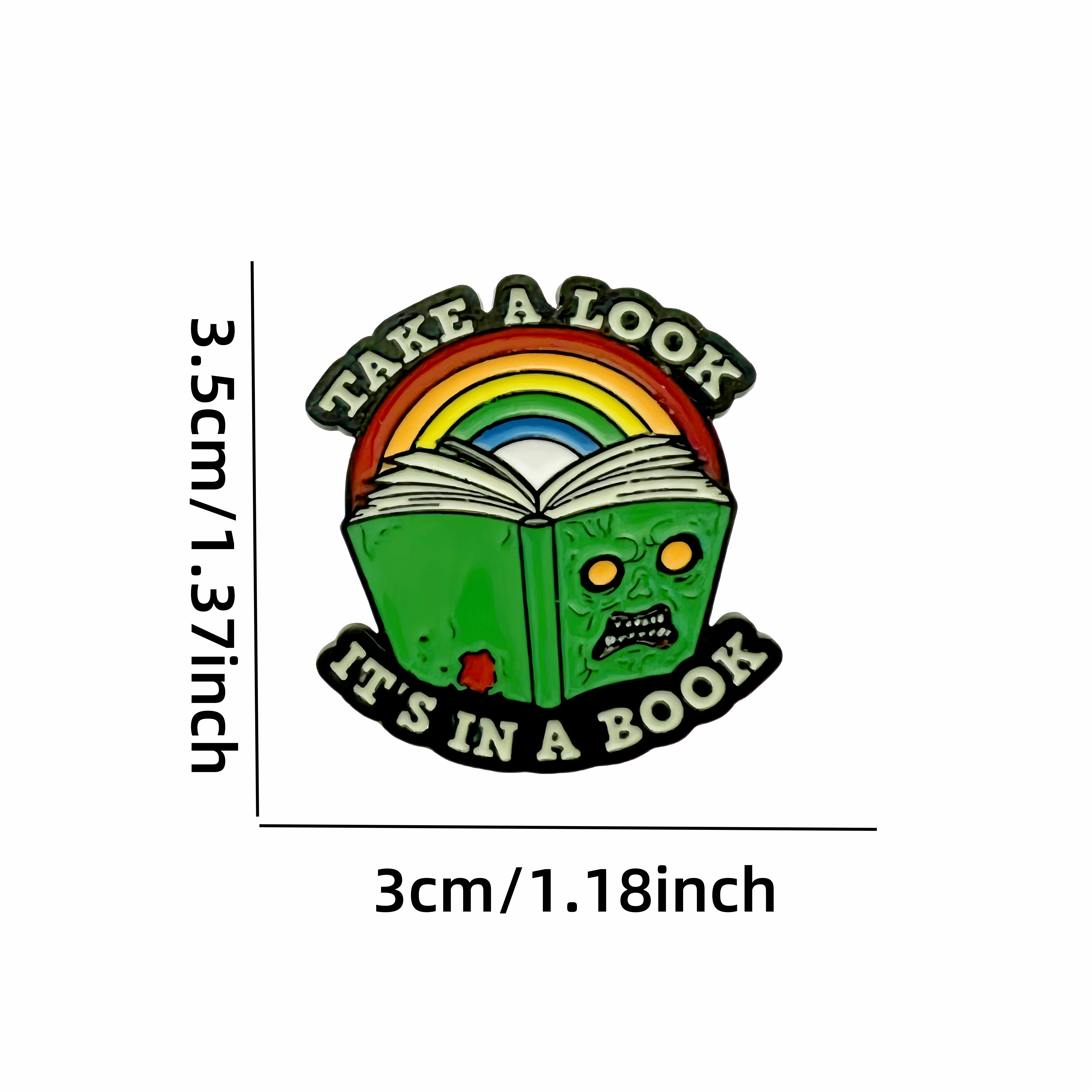 Tea and Books Hard Enamel Pin, So Many Books Badges, PUBLIC LIBRARIES Brooches for Jewelry Aaccessory Gifts for Books' Lovers image 5