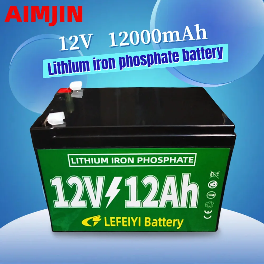 

12V 12Ah Lifepo4 rechargeable battery pack, For power supply of electric vehicles, solar street lights, and other equipment