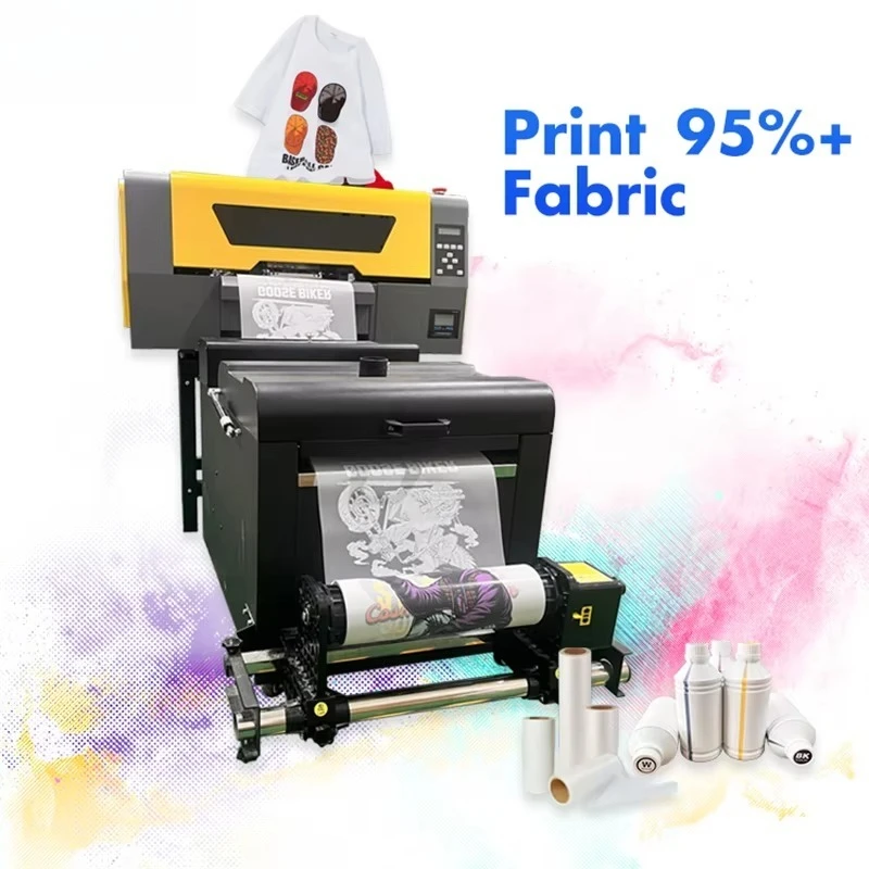 Small Business DTF Digital T-Shirt Printer Transfer Powder Machine Clothing Print Dtf Printer Xp600 Dual Head