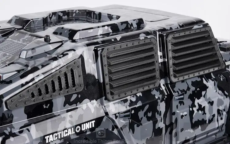For Trax Trx-4 Tactical Unit Defense Side Shield Kit 3d Printed Side Window Armor Front Windshield Defense Trim Panel 82066-4