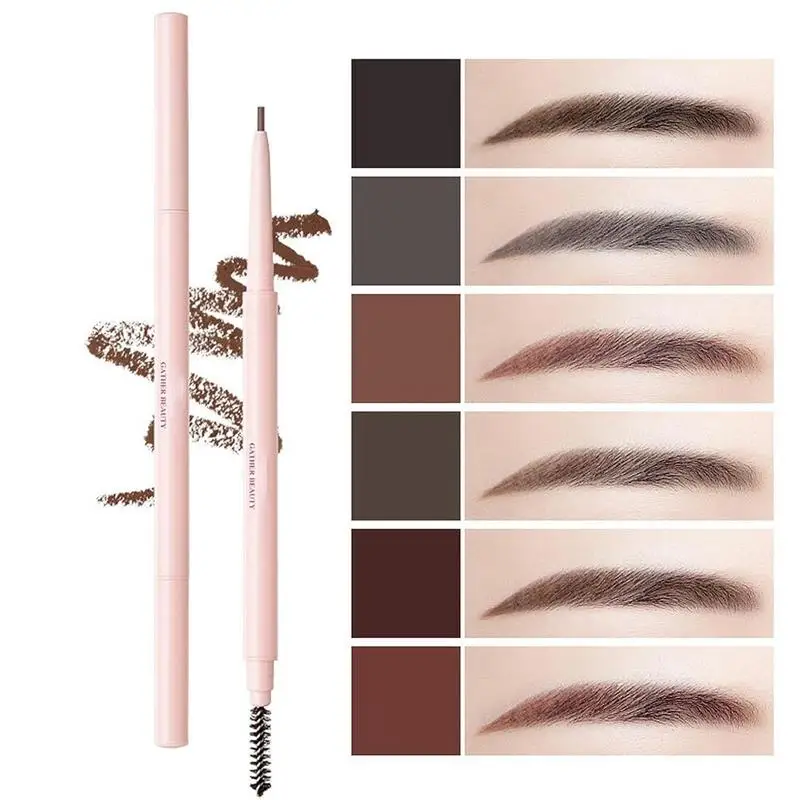 1pcs matita per sopracciglia Ultra Fine precision Brow Definer Long Lasting Waterproof Blonde Brown Eye Brow Makeup 6 colori