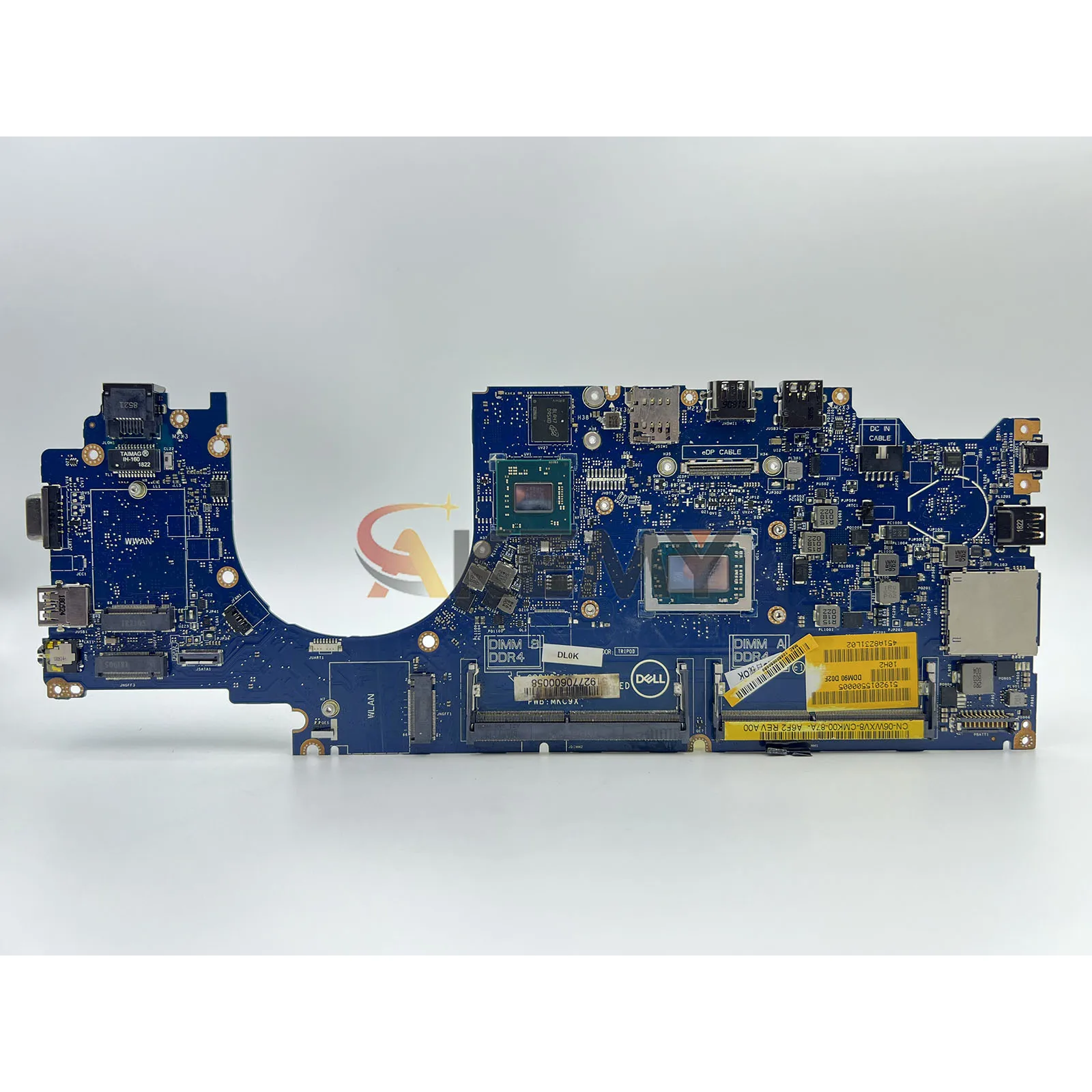Motherboard Laptop CPU R3 R5 R7 untuk DELL Latitude E5495 5495, Model LA-F382P Original, CN-06WXV8 0RWXV8 RWXV8, 100% Teruji OK