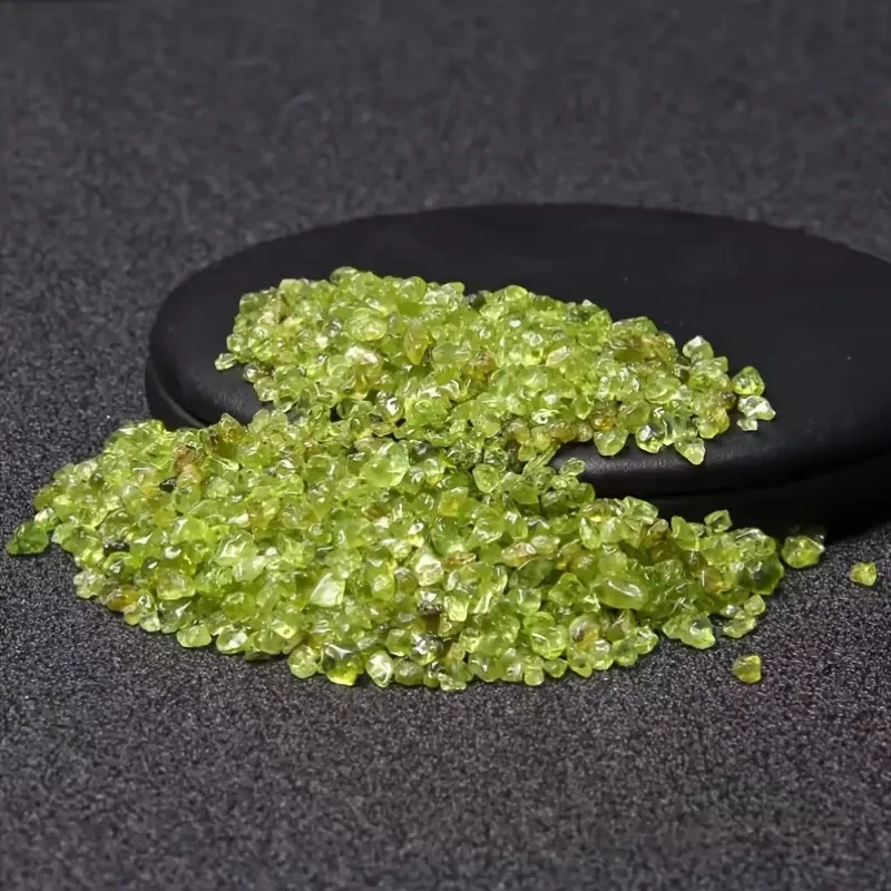 الزبرجد الطبيعي الكوارتز أوليفين الأخضر كريستال روك رقاقة الحصى الخام الأحجار الكريمة الصناعية DIY بها بنفسك الملحقات والحرف اليدوية وحديقة دي #6