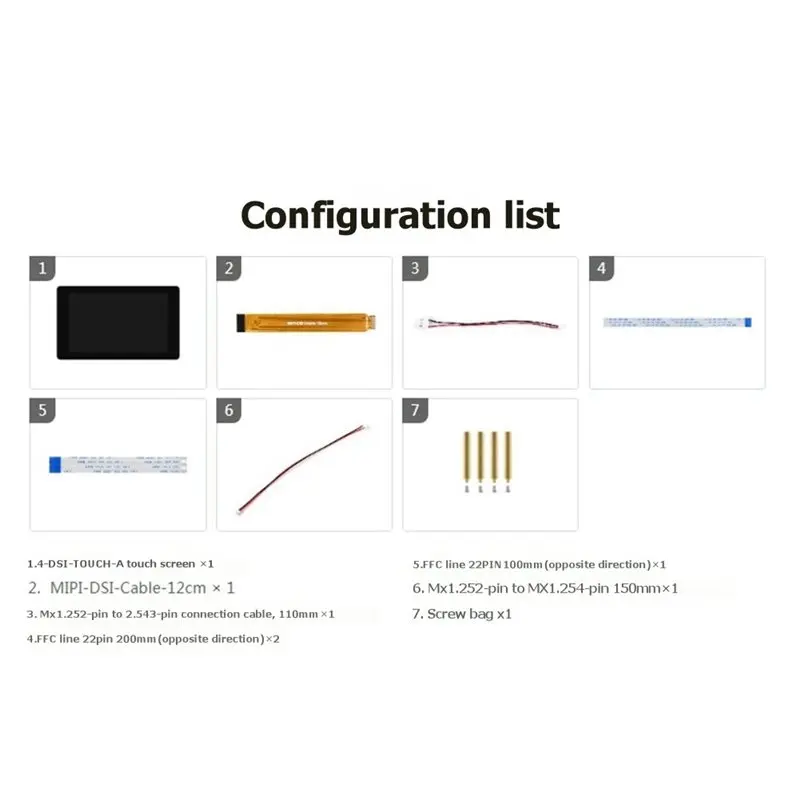 For Raspberry Pi5 4 Inch DSI Display LCD Capacitive Touchscreen 480X480 Resolution For Raspberry Pi Board DIY Projects