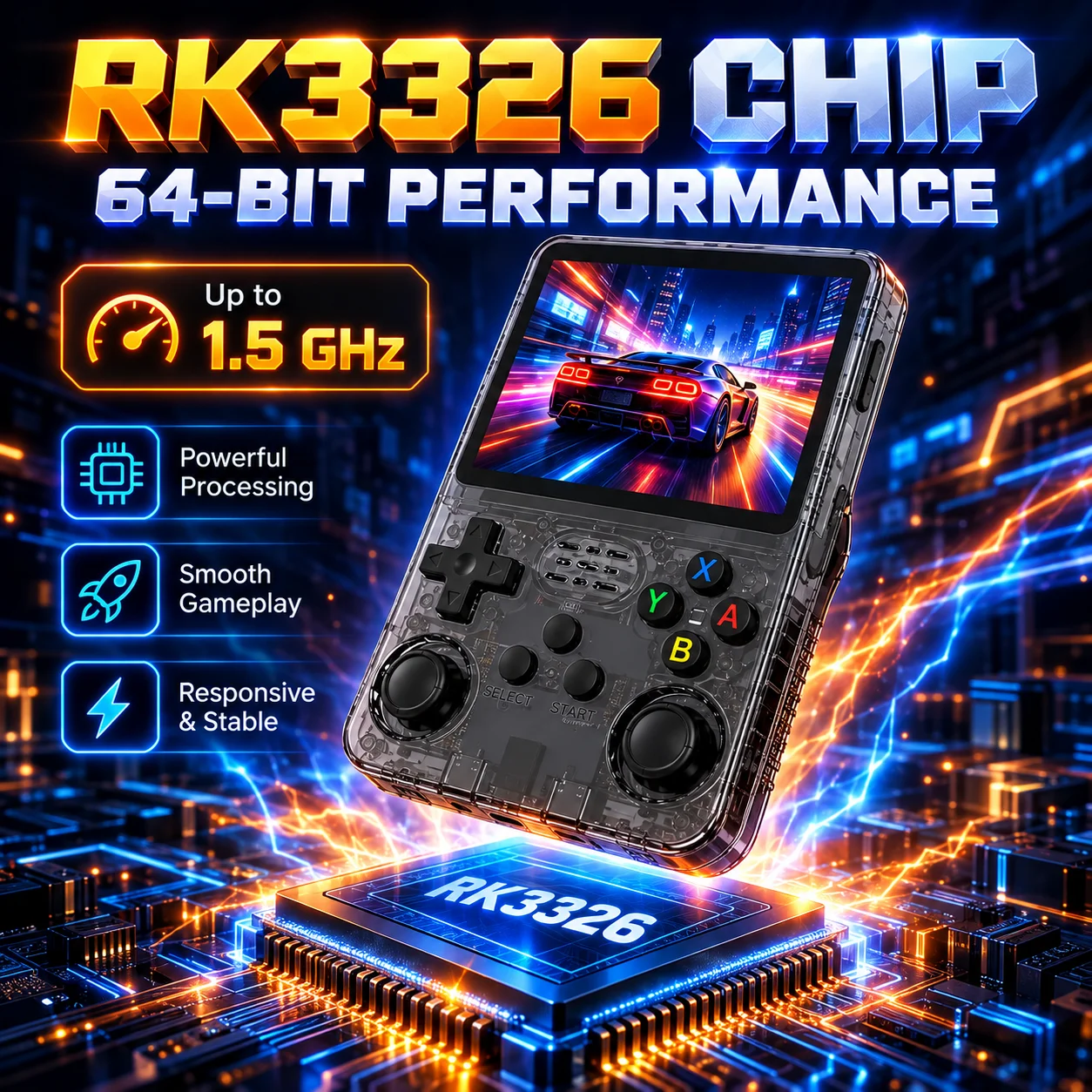 R36S New Retro Game Console 3.5-Inch Linux Open-Source System Portable Handheld Game Console for Children Christmas Gifts