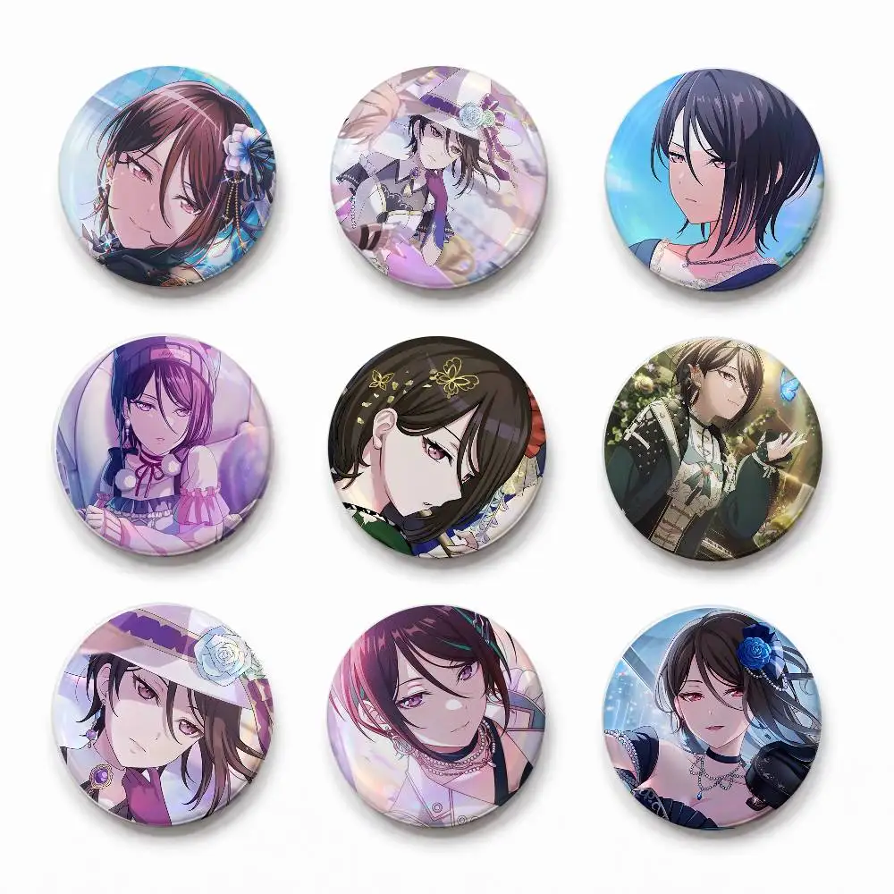 Ya-sshio Rui Ba-snG Dr-ea-sm  Cool Round Pin Badge Set For Anime Game Music Cartoon Fans Backpack Denim Jacket Hat Decoration