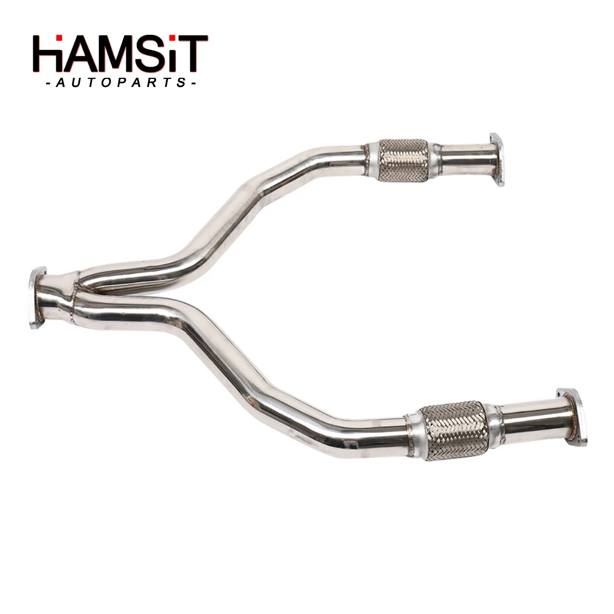 Hamsit Racing Y-Pipe Exhaust Downpipe Stainless Steel For 08-14 Infiniti G37 V36 Nissan 370Z Z34 VQ37VHR