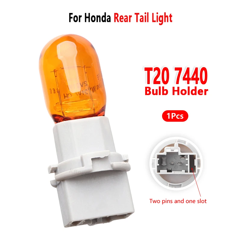 For Honda Civic 2006 2007 2008 Rear Tail Light WY21W Bulb Holder Socket Base 33514-S2R-003 1Pc