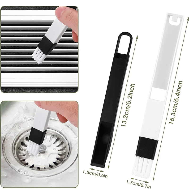 2 in 1 Cleaning Brush With Dustpan Window Gap Slot Brushes for Home Windows Cleaner Tool