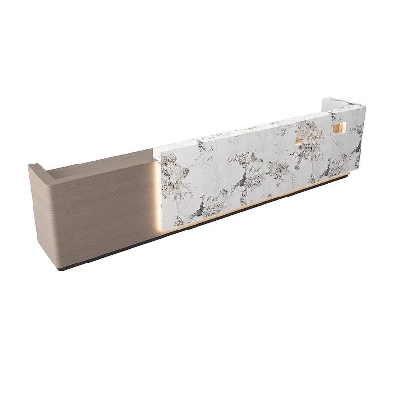 New product simple modern baking paint company front desk hotel lobby training institution bar checkout page bar