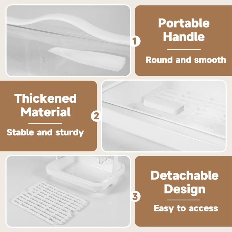 Caixa De Armazenamento De Pão De Cozinha, Plástico, Primeiros Socorros, Medicina, Organizador De Cosméticos, Multifuncional Flip Boxes