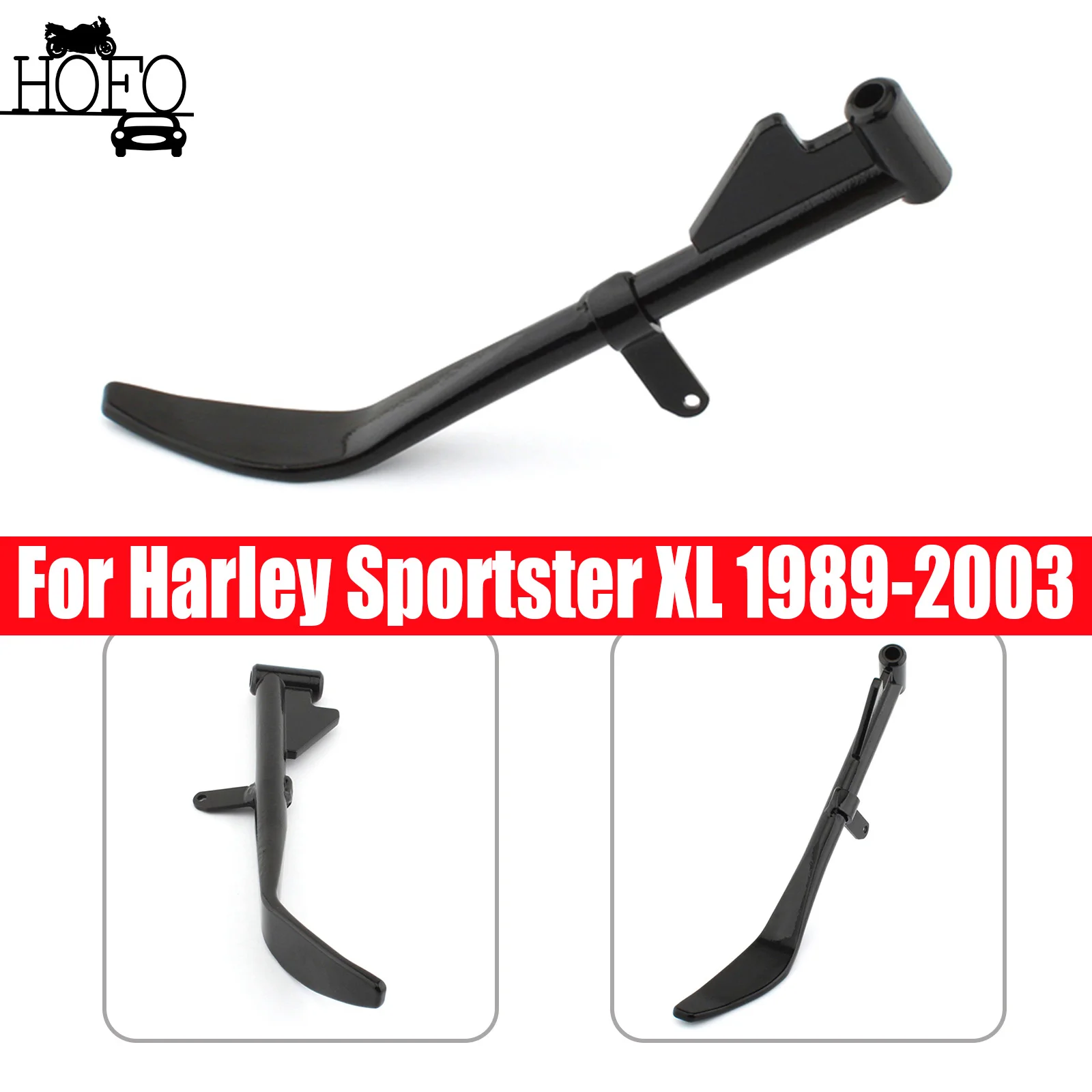 

Motorcycle Steel Kickstand Steel Sidestand Foot Side Stand Support Holder For Harley Sportster XL 1989-2003