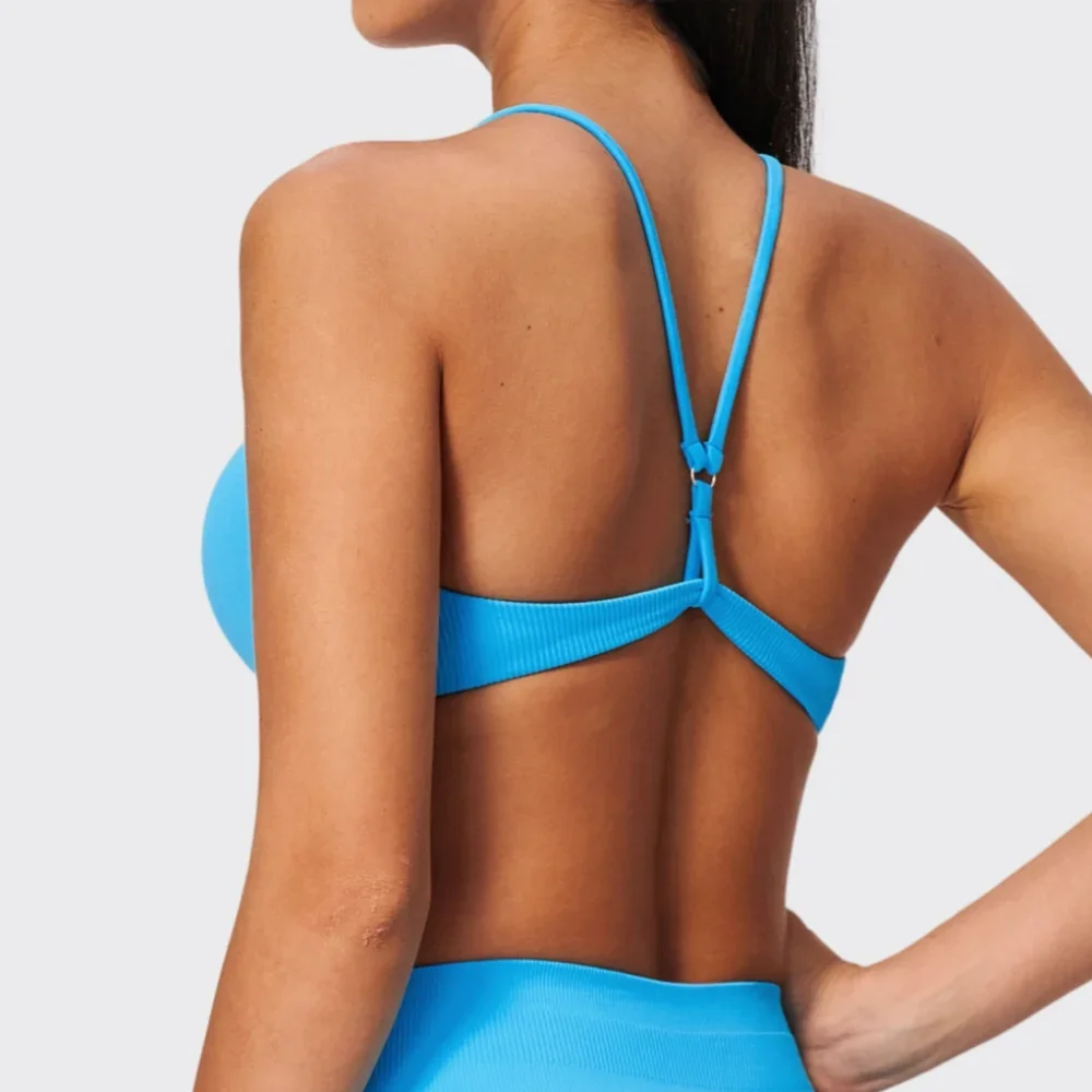 Sports Bra Gym Top Women Seamless Yoga Underwear Running Back Cross Yoga Vest Shockproof Sports Fitness Women Workout Crop Top