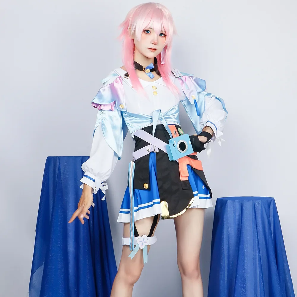 

Mist City Collapse Star Dome Railway Cosplay Suit March 7th Cosplay Game Anime Role-playing Suit Girl Set