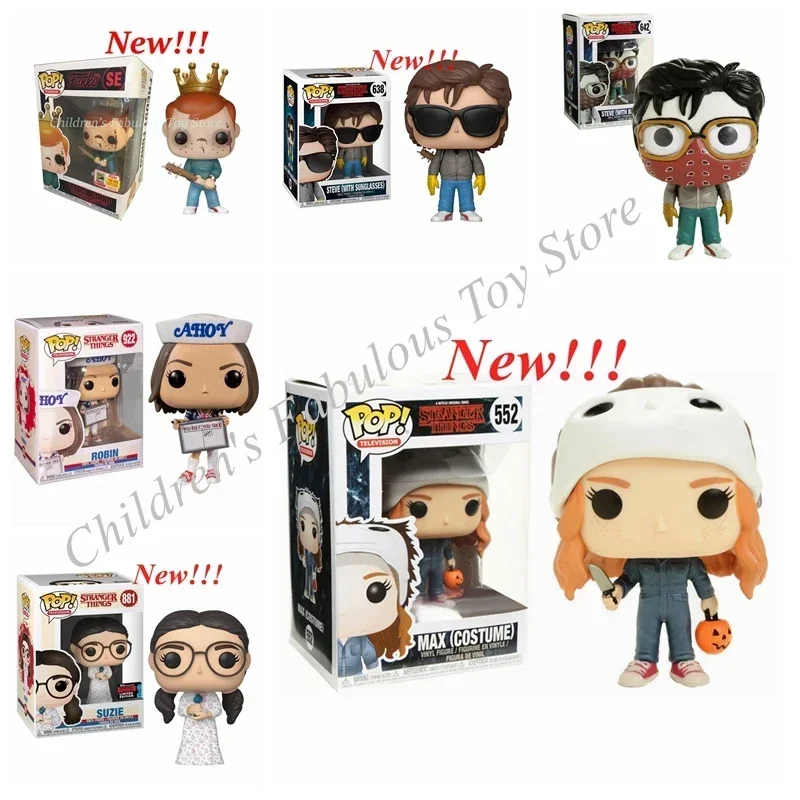Новый FUNKO POP Se Стив #638 #642 Робин #922 Suzie #881 #1243 Max #552 игрушки Виниловые экшн-фигурки модели для подарка