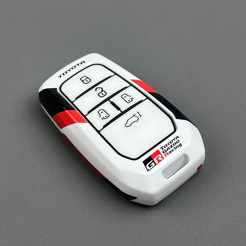 

ABS Toyota Sienna CHR Hilux RAV4 Alphard Highland 5 6 Button Smart Remote Car Key Case Cover Fob Accessories