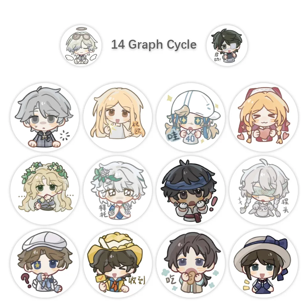 

500 шт. наклеек Identity V, граффити-стикеры, для дневников, чехлов для телефонов, скрапбукинга, эстетичные наклейки ручной работы