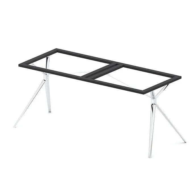 Nordic minimalist aluminum alloy dining table, bench, home notebook desk