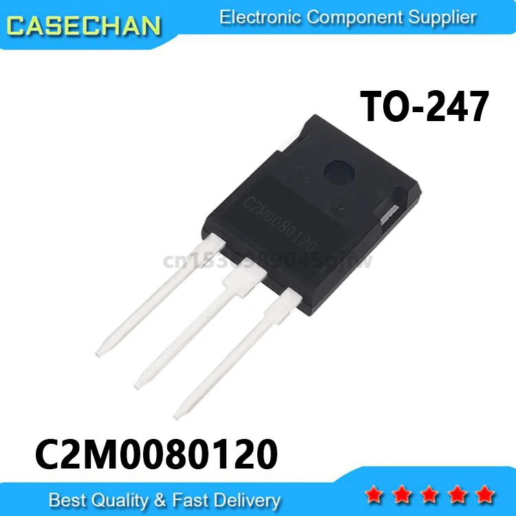 5PCS New and Original TO-247 31.6A 1200V 80Mohm C2M0080120 C2M0080120D 