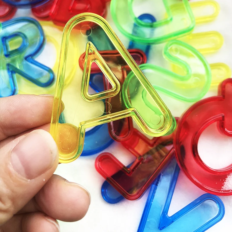 Transparente Buchstaben und Za – Kids Education Number Bewertung und Preis