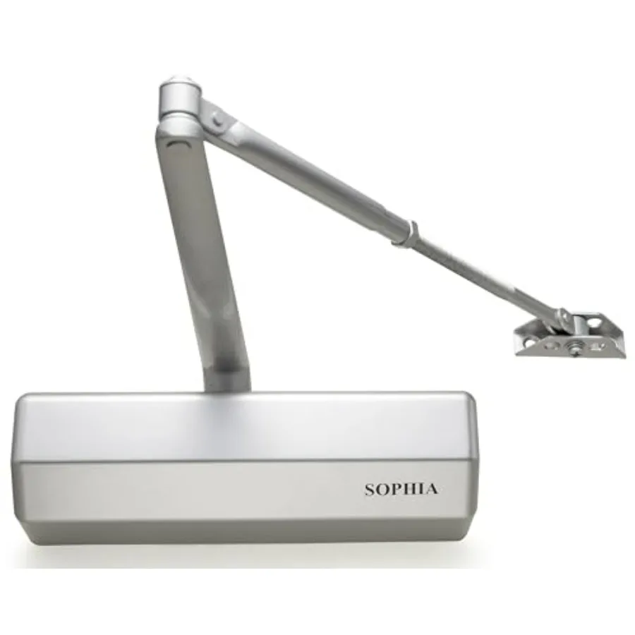 

Door Closer Commercial Heavy Duty DK4000 Automatic Door Closer Adjustable Size 1-6, Grade 1 Auto Hydraulic Door Hinge Closer fo