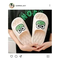 Four Season Bathroom Anti Slip Slippers Women's EVA Slide Slippers - Frog Soft Comfortable Non-Slip Indoor/Outdoor House Shoes 2