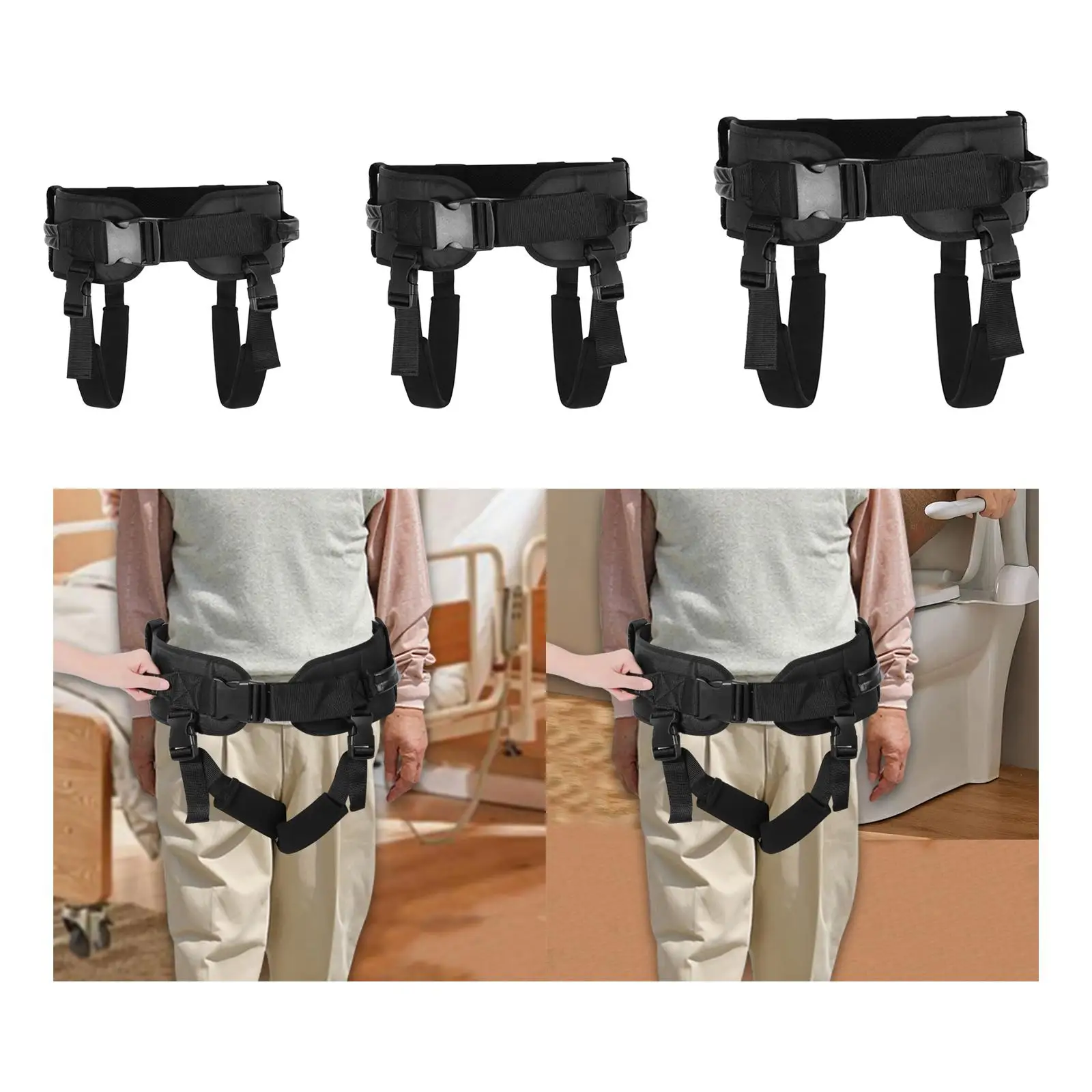 

Soft Breathable Gait Belt for Seniors Walking Transfer Gate Belts Standing Aid Strap Device for Home and Travel Care