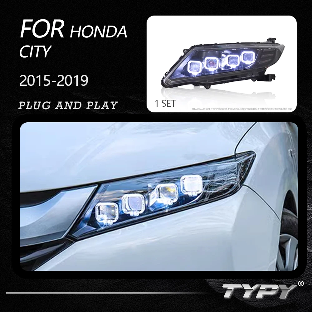 

TYPY Dynamic Signal Head Lamp Automotive Accessories Upgrade Modified New LED For Honda CITY 2015-2019 Headlights