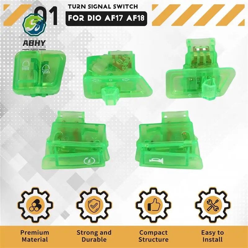 ABHY-interruptor de señal de giro para motocicleta, botón de bocina de luz lejana y cercana para Scooter GY6 50Cc 125Cc 150Cc Honda DIO AF17 AF18