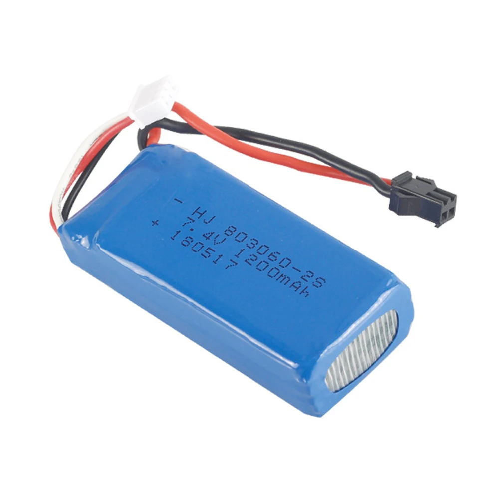 Bateria Lipo 7,4 V 1200 mAh 803060   Z ładowarką do H26 H26C H26W H26D H26HW zdalnie sterowany helikopter Quadcopter Drone części do zabawek